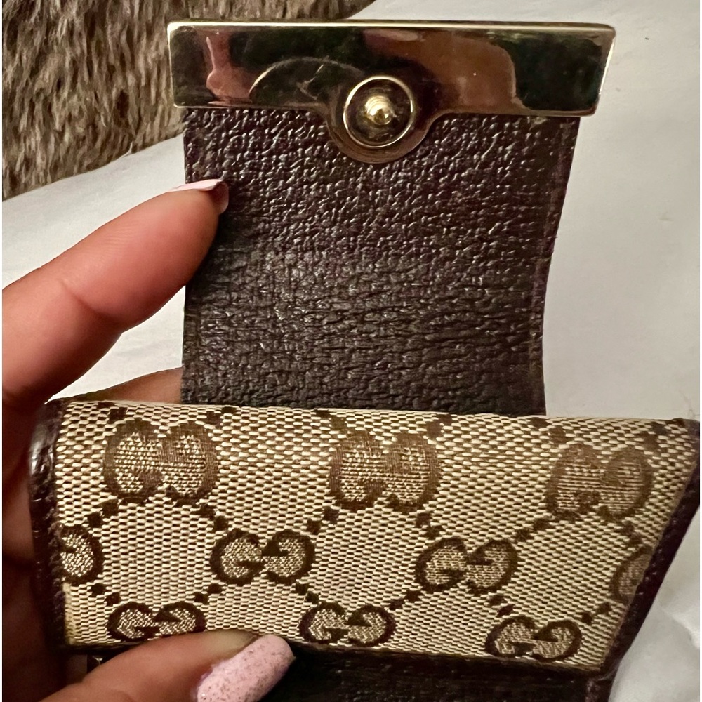 👑✅PRICE FIRM✅ AUTHENTIC Gucci Web 6 Key Holder - Picture 9 of 17